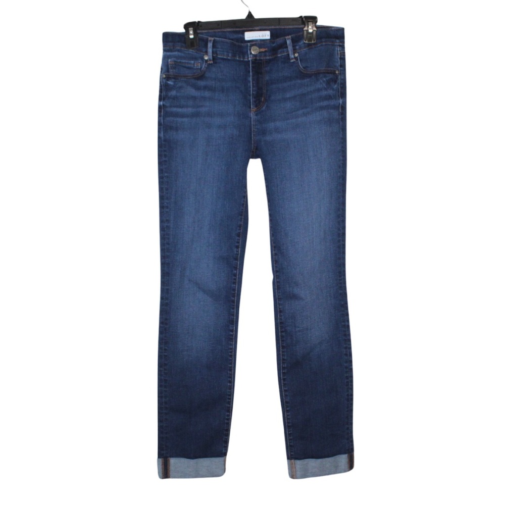 Ann Taylor Loft women's jeans size 30 dark wash modern straight leg stretch